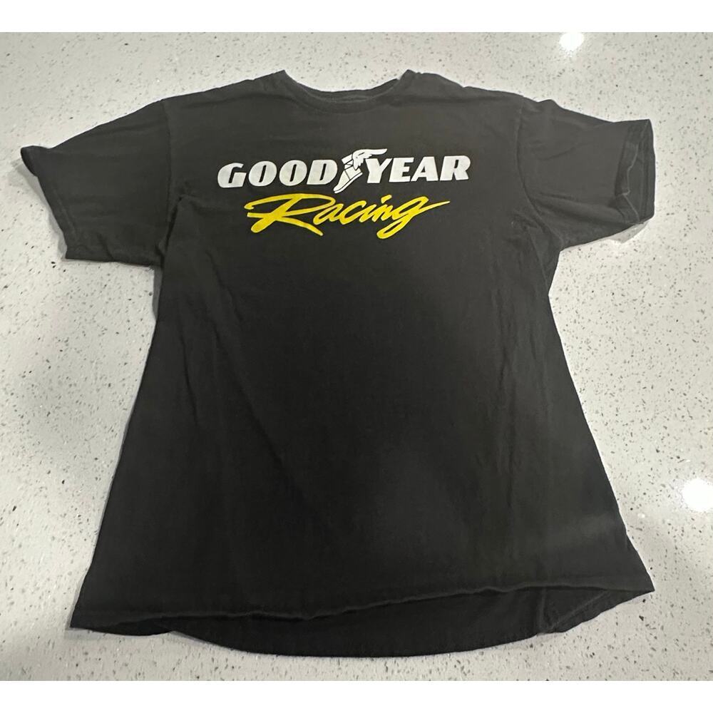 Goodyear Racing Black T-Shirt Size M